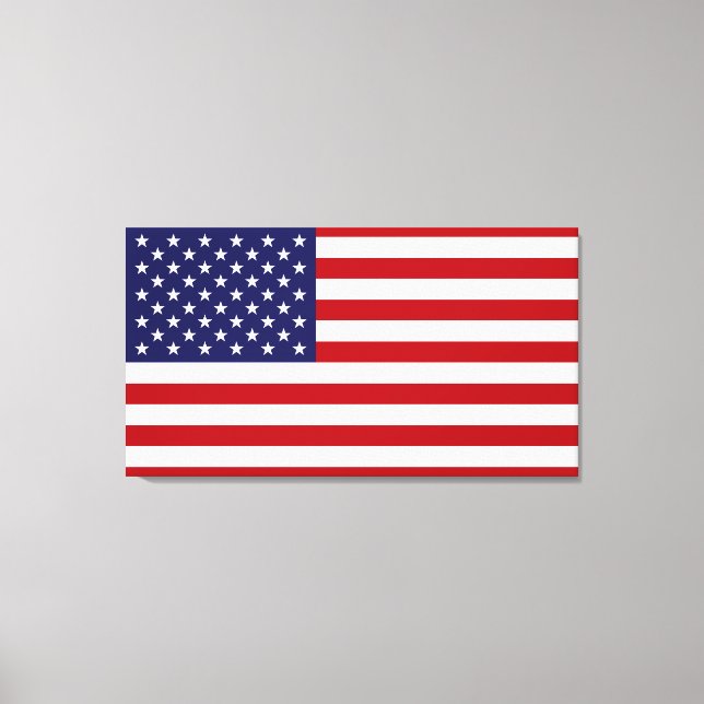 Amerikansk Flagga Canvastryck (Framsida)