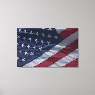Amerikansk flagga. canvastryck