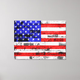 Amerikansk Flagga Canvastryck