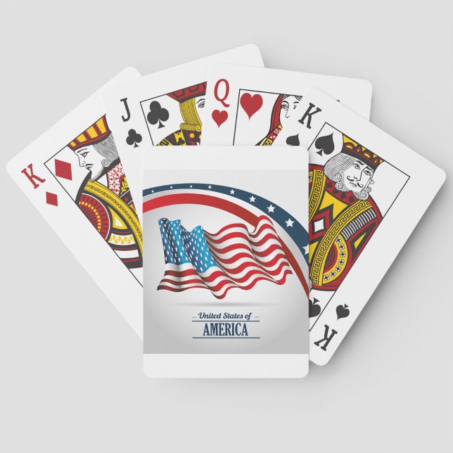 Amerikansk Flagga Casinokort (United States of America Deck of Cards!)