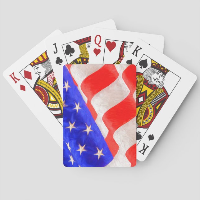 Amerikansk flagga casinokort (Baksidan)