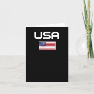 Amerikansk flagga Cool patriotisk män kvinnor 4 ju Kort