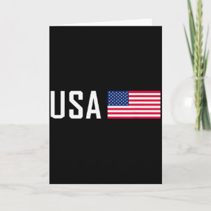 Amerikansk flagga Cool patriotisk män kvinnor 4 ju Kort
