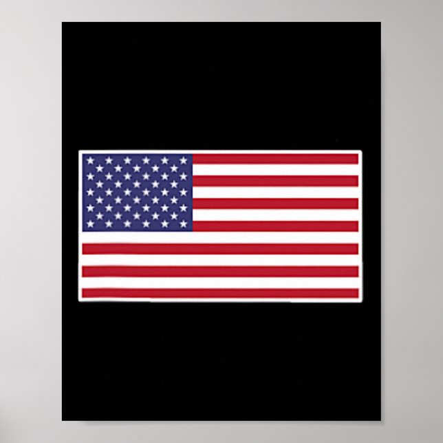 Amerikansk Flagga Coola Patriotic USA flagga Manar Poster (Framsidan)