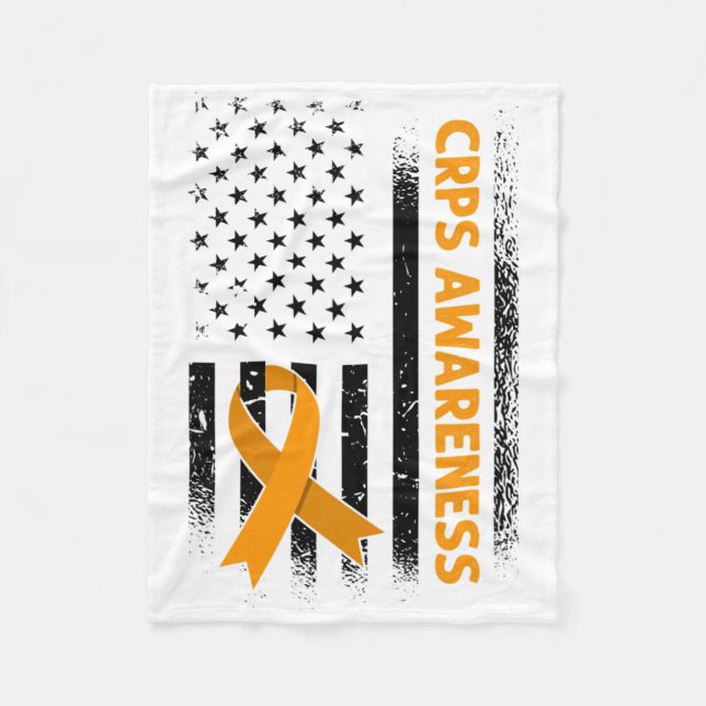 Amerikansk Flagga Crps Awareness 1 Fleecefilt (Framsidan)