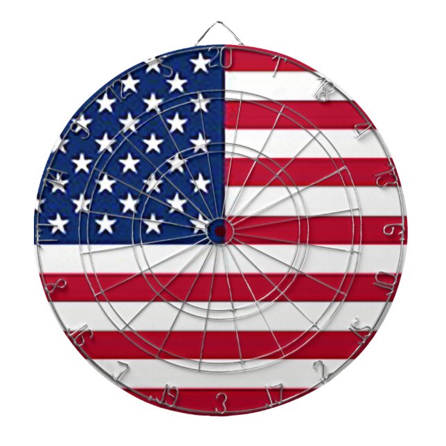 Amerikansk flagga darttavla (Framsidan)