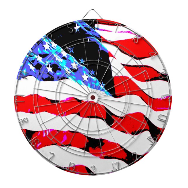 Amerikansk flagga darttavla (Framsidan)
