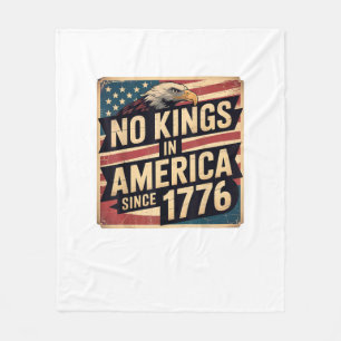 Amerikansk flagga Dekor Inga kungar i Amerika seda Fleecefilt