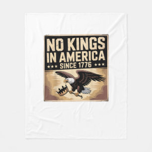 Amerikansk flagga Dekor Inga kungar i Amerika seda Fleecefilt