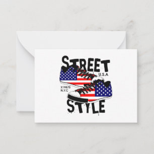amerikansk-flagga-design-grafisk vektor (4) anteckningskort