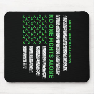 Amerikansk Flagga Ensam Mental Health Awareness In Musmatta