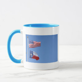 Amerikansk Flagga Flaggor Texas Stjärnor Ränder Mugg