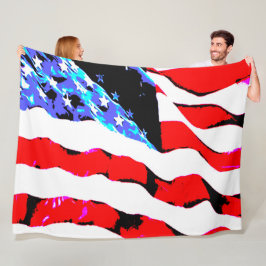 Amerikansk flagga fleecefilt