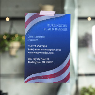 Amerikansk Flagga Flygblad