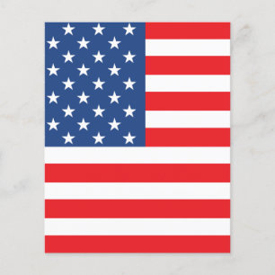 Amerikansk Flagga Flygblad