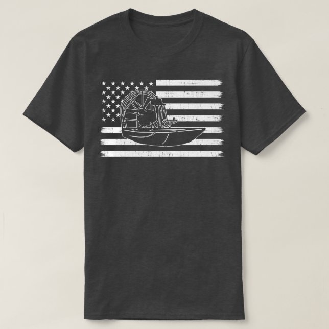 Amerikansk Flagga för flygplan T Shirt (Design framsida)