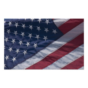 Amerikansk flagga. fototryck