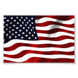 Amerikansk Flagga Fototryck