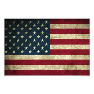 Amerikansk Flagga Fototryck