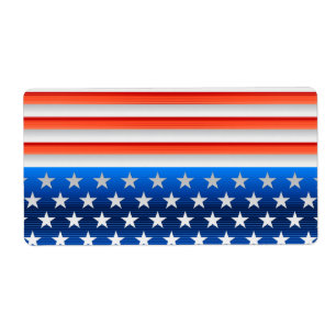 Amerikansk Flagga Fraktsedel