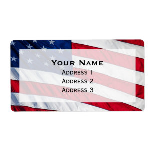 Amerikansk Flagga Fraktsedel