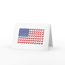 Amerikansk Flagga gjord av Ankor