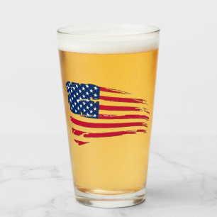Amerikansk Flagga Glaskopp