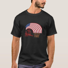 amerikansk flagga guitar t shirt