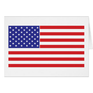 Amerikansk Flagga Hälsningskort