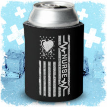 Amerikansk Flagga Hero Heart Nurse-uppskattning