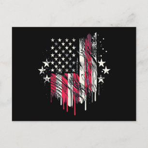 Amerikansk flagga herr USA småbarn Amerikansk flag Vykort