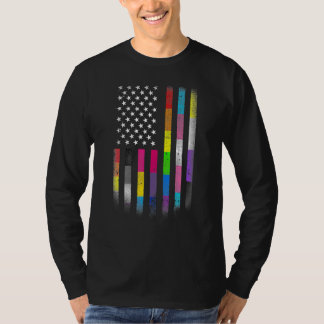 Amerikansk Flagga Homosexual Lgbt Lgbtq Flagga 202 T Shirt