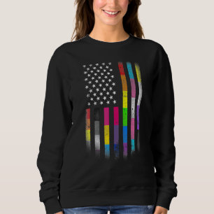 Amerikansk Flagga Homosexual Lgbt Lgbtq Flagga 202 T Shirt