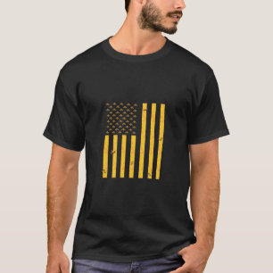 Amerikansk Flagga Honeycomb Honungsbibibiodling Be T Shirt