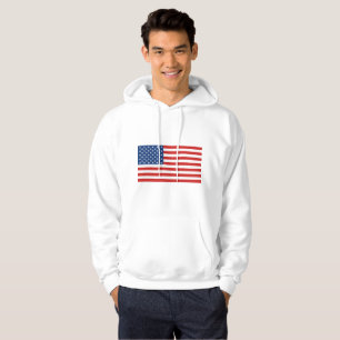 Amerikansk Flagga Hoodie