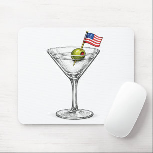Amerikansk flagga i en Martini Musmatta