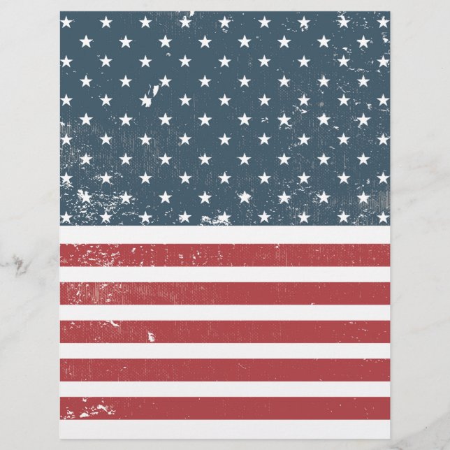 amerikansk flagga i nöd (Framsida)