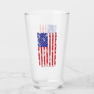 Amerikansk Flagga i nöd Glaskopp