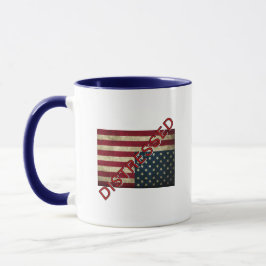 Amerikansk flagga i nöd kaffemugg