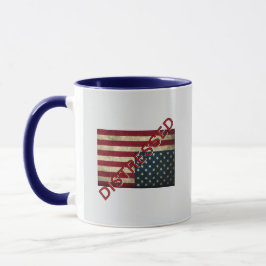 Amerikansk flagga i nöd kaffemugg