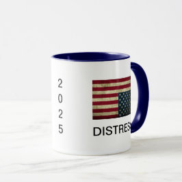 Amerikansk flagga i nöd kaffemugg