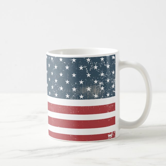 amerikansk flagga i nöd kaffemugg (Höger)