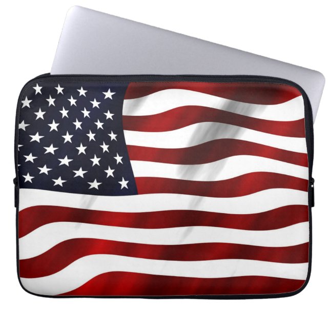 Amerikansk Flagga iPad Mini Cover Laptop Fodral (Framsidan)