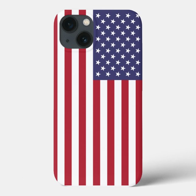 Amerikansk Flagga iPhone Cover (Baksida)