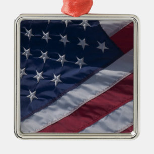 Amerikansk flagga. julgransprydnad metall