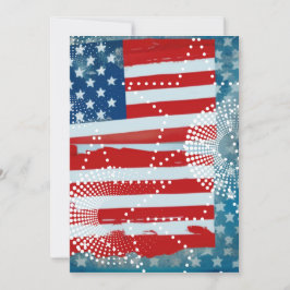 Amerikansk flagga julkort