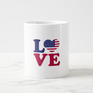 Amerikansk Flagga Jumbo Mugg