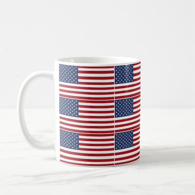 Amerikansk Flagga Kaffemugg (Vänster)