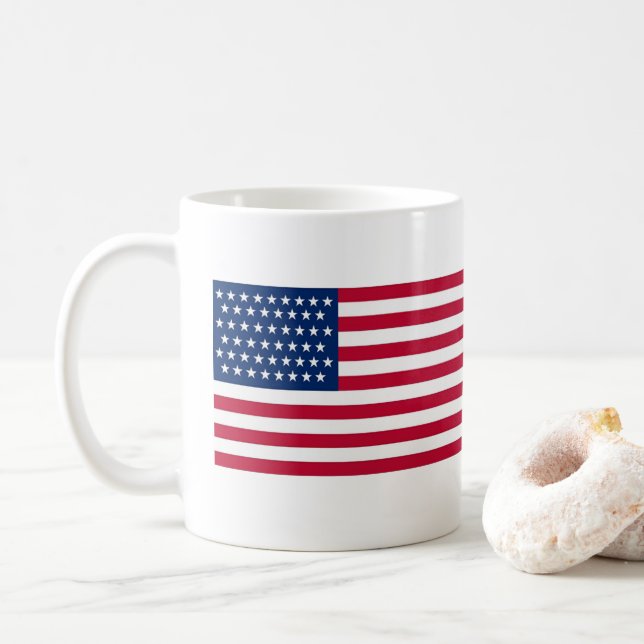 Amerikansk flagga kaffemugg (Med munk)