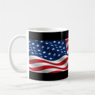 Amerikansk Flagga Kaffemugg